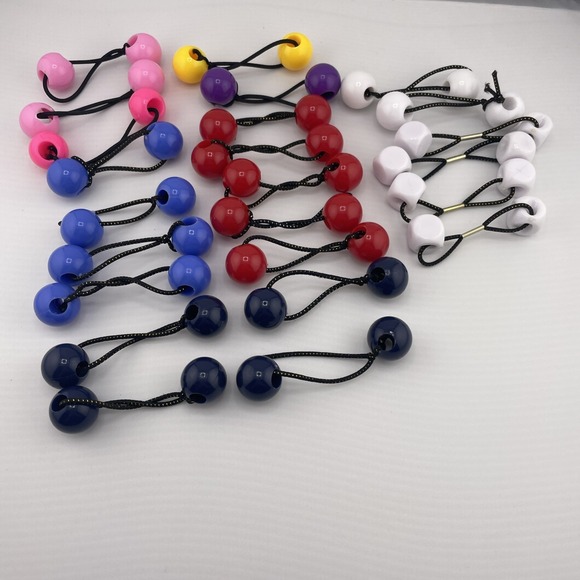 The Unbranded Brand Other - Vintage Lot Girl's assorted colors Knocker Ball Bobble Twin Hair Tie Pony holder